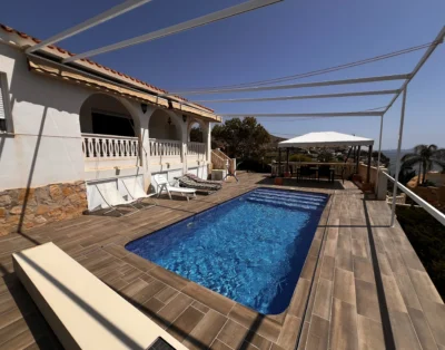Villa with private pool just 7 minutes walk to the beach Cala d`Enmig